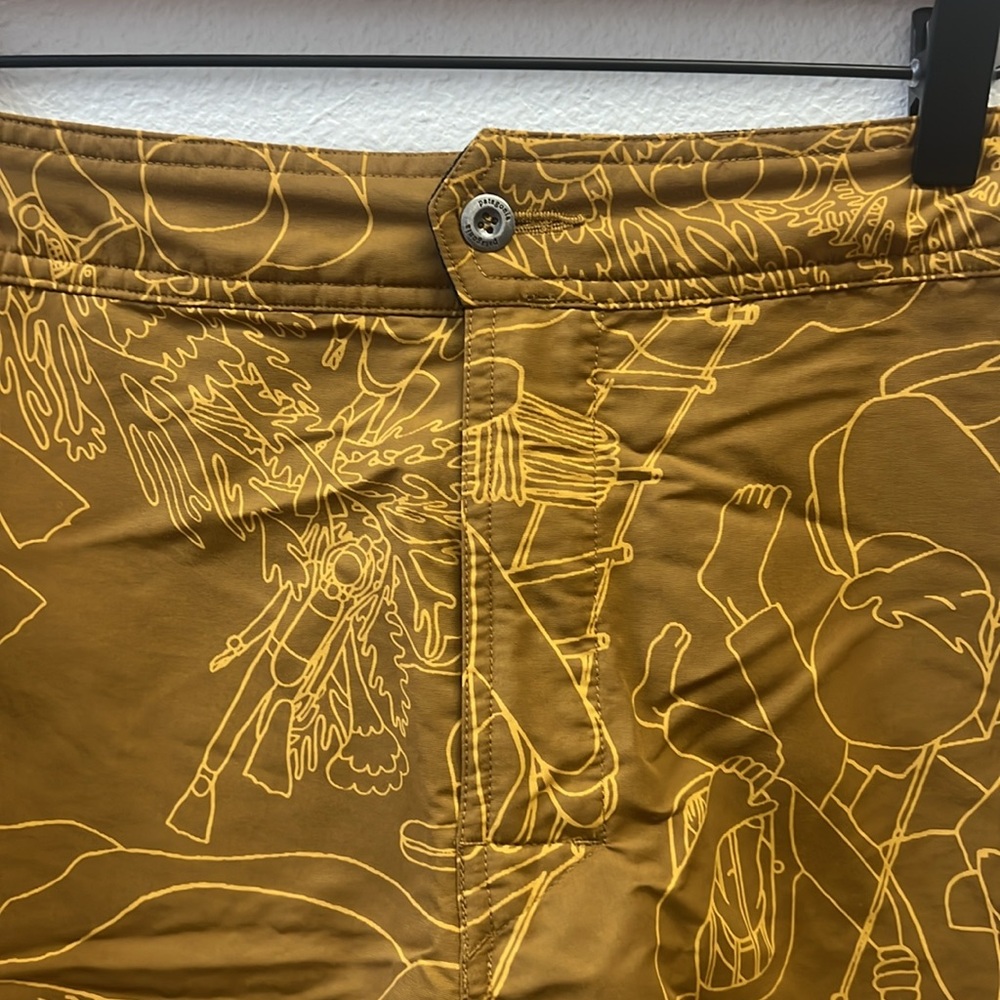 Patagonia Size 38 Men’s Board Shorts Wavefarer Swim Trunk Travel Pocket - Picture 5 of 6